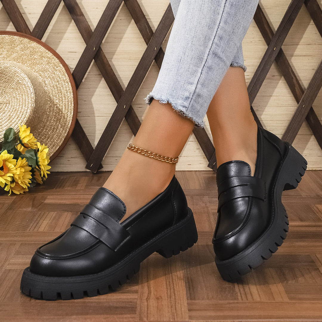Damer Chunky Loafers i Modern Stil med Halkfri Profilsoffa Mirla-Eva Jonsson