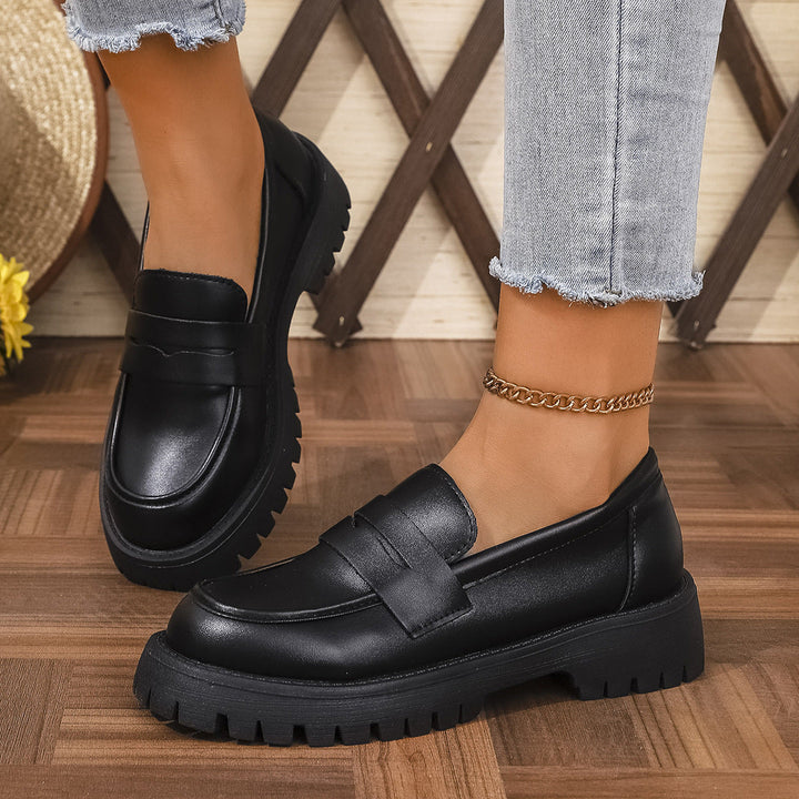 Damer Chunky Loafers i Modern Stil med Halkfri Profilsoffa Mirla-Eva Jonsson