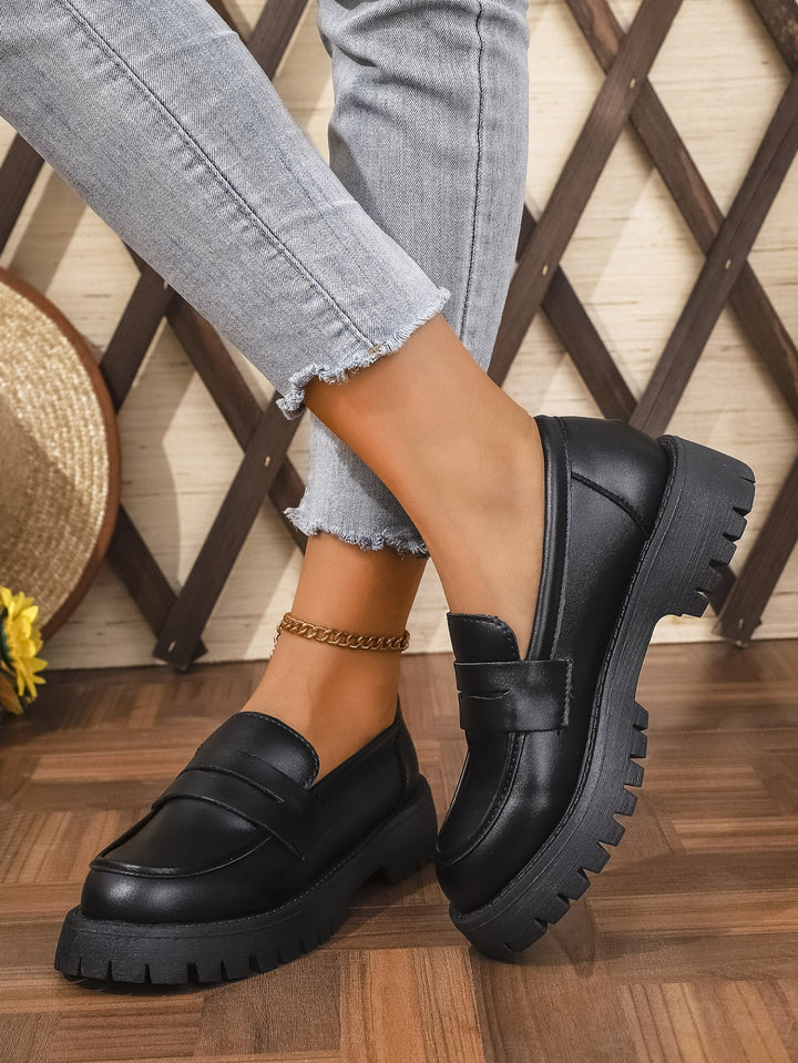 Damer Chunky Loafers i Modern Stil med Halkfri Profilsoffa Mirla-Eva Jonsson
