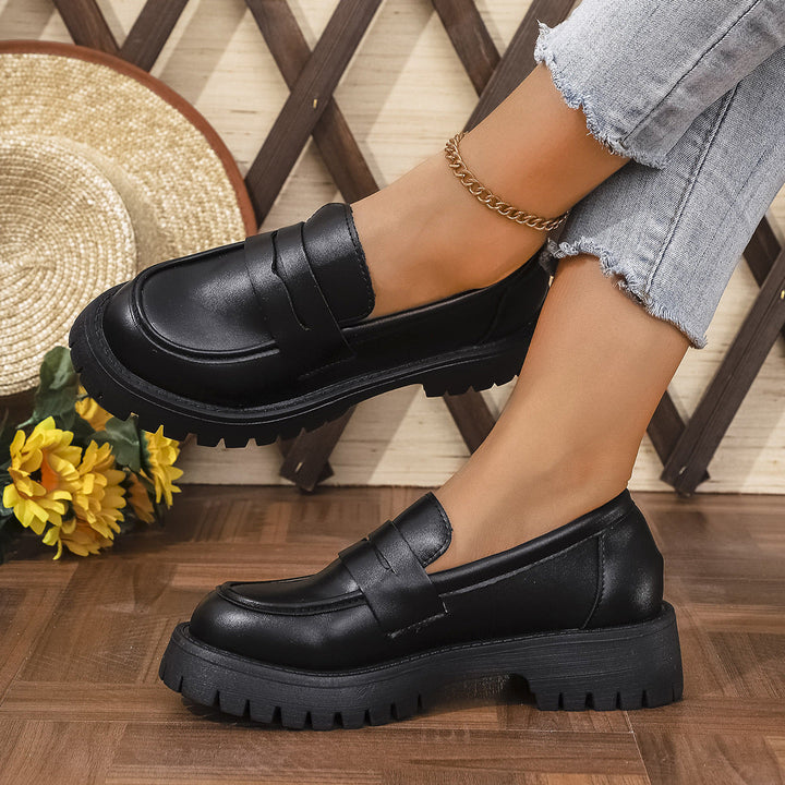 Damer Chunky Loafers i Modern Stil med Halkfri Profilsoffa Mirla-Eva Jonsson