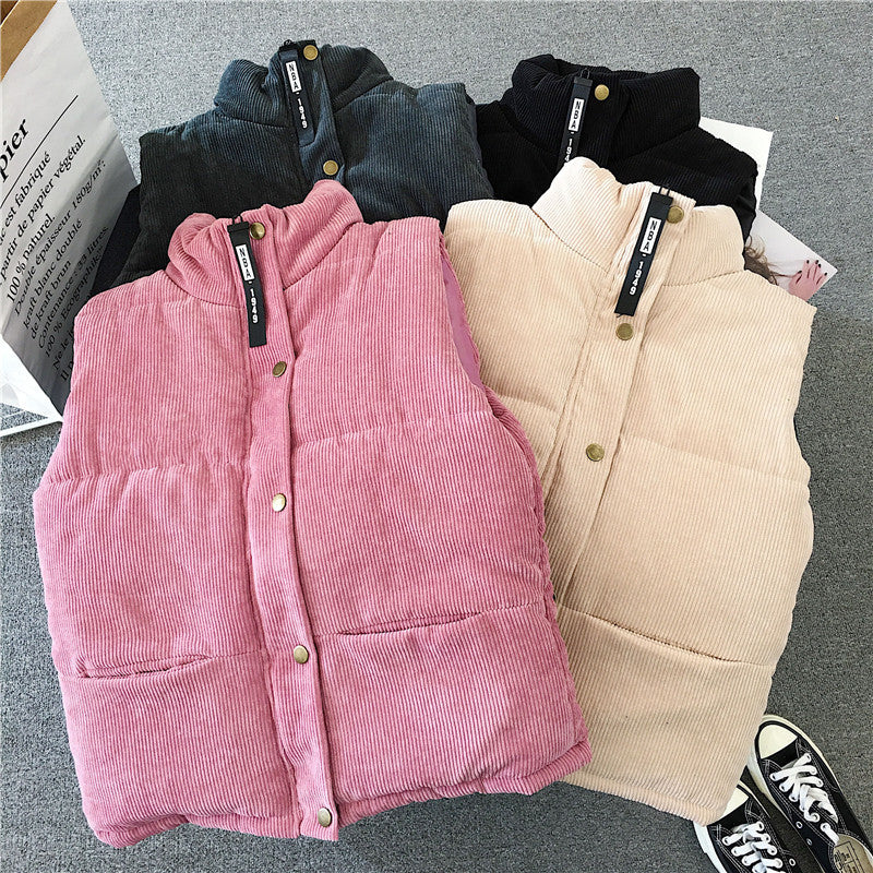 Damer Corduroy Puffer Väst Mirla-Eva Jonsson