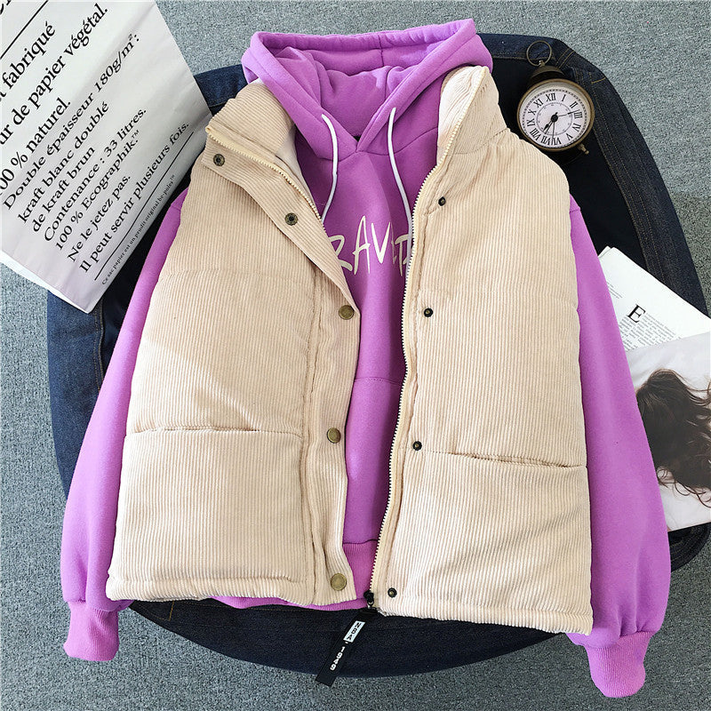 Damer Corduroy Puffer Väst Mirla-Eva Jonsson