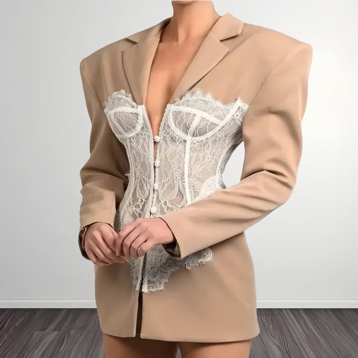 Damer Couture Blazer med spetsinsatser Mirla-Eva Jonsson
