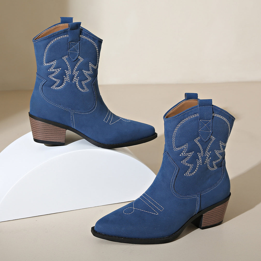 Damer Cowboystövlar med konstnärlig broderi Mirla-Eva Jonsson