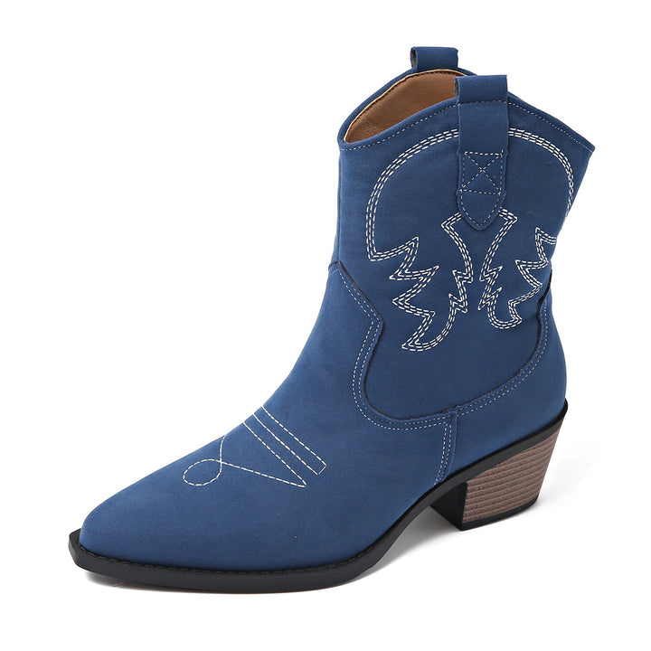 Damer Cowboystövlar med konstnärlig broderi Mirla-Eva Jonsson