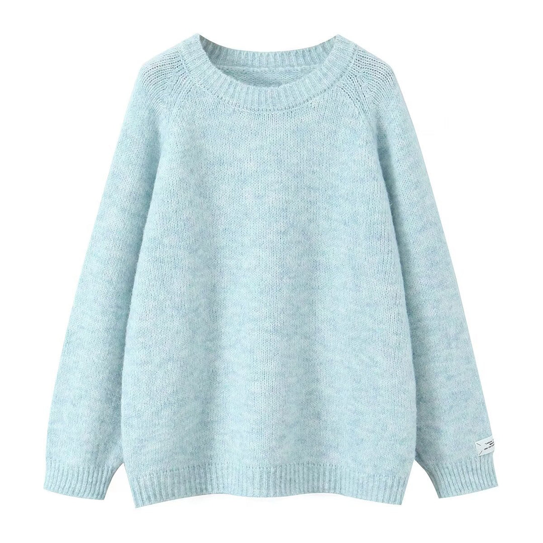Damer Cozy Knit Tröja med Rund Hals-Eva Jonsson