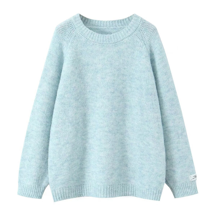 Damer Cozy Knit Tröja med Rund Hals-Eva Jonsson