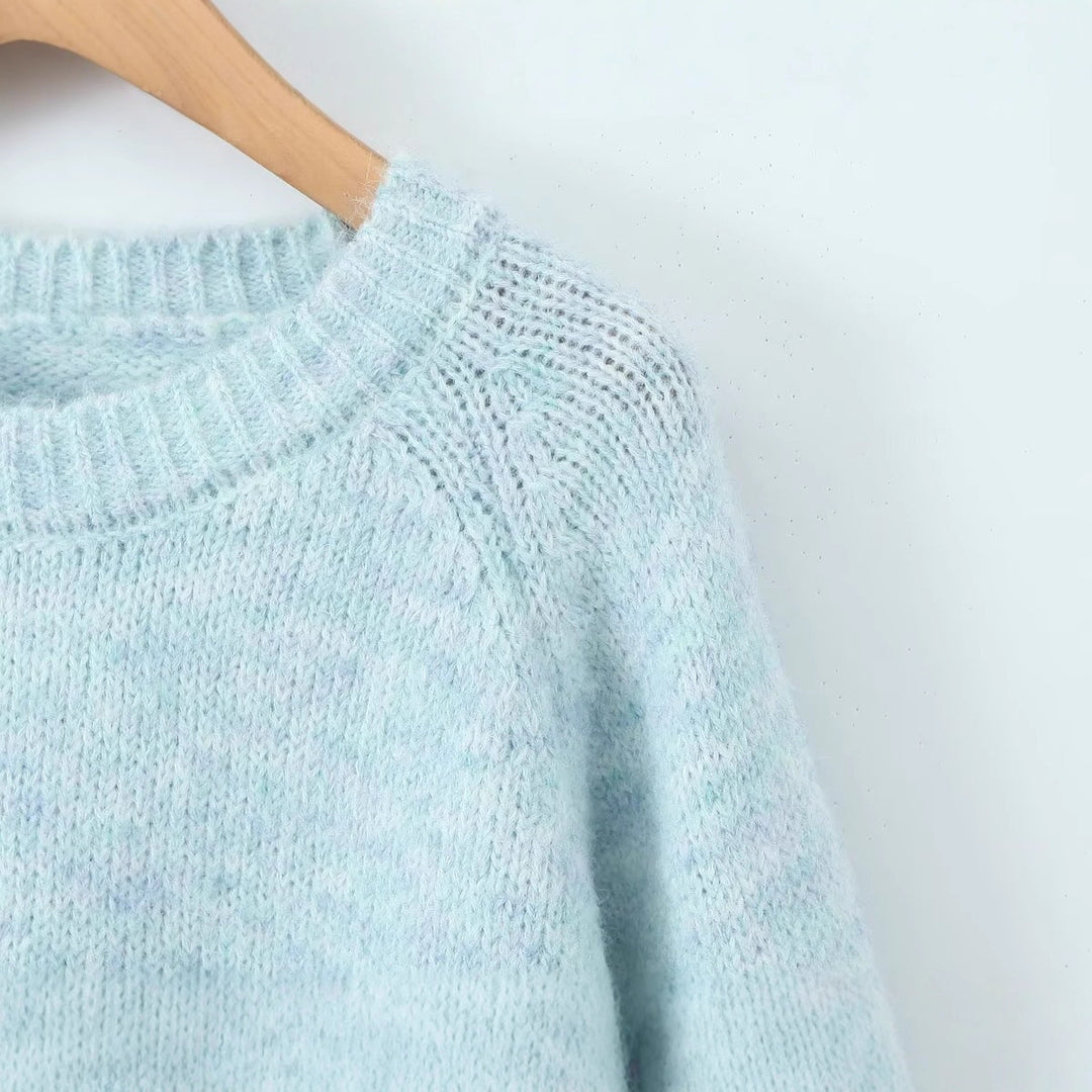 Damer Cozy Knit Tröja med Rund Hals-Eva Jonsson