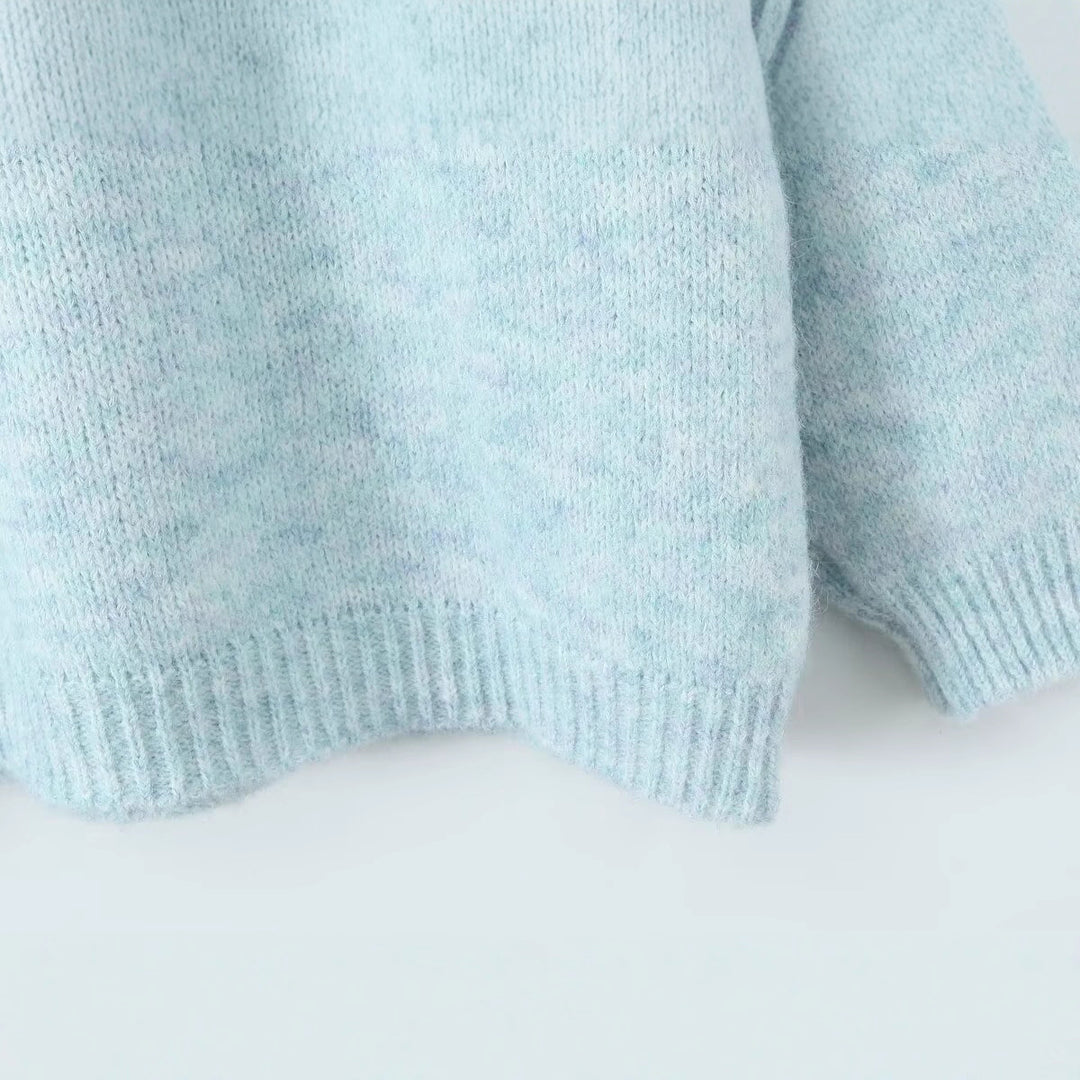 Damer Cozy Knit Tröja med Rund Hals-Eva Jonsson