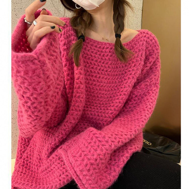 Damer Cozy Oversized Tröja gjort av chunky knit Mirla-Eva Jonsson