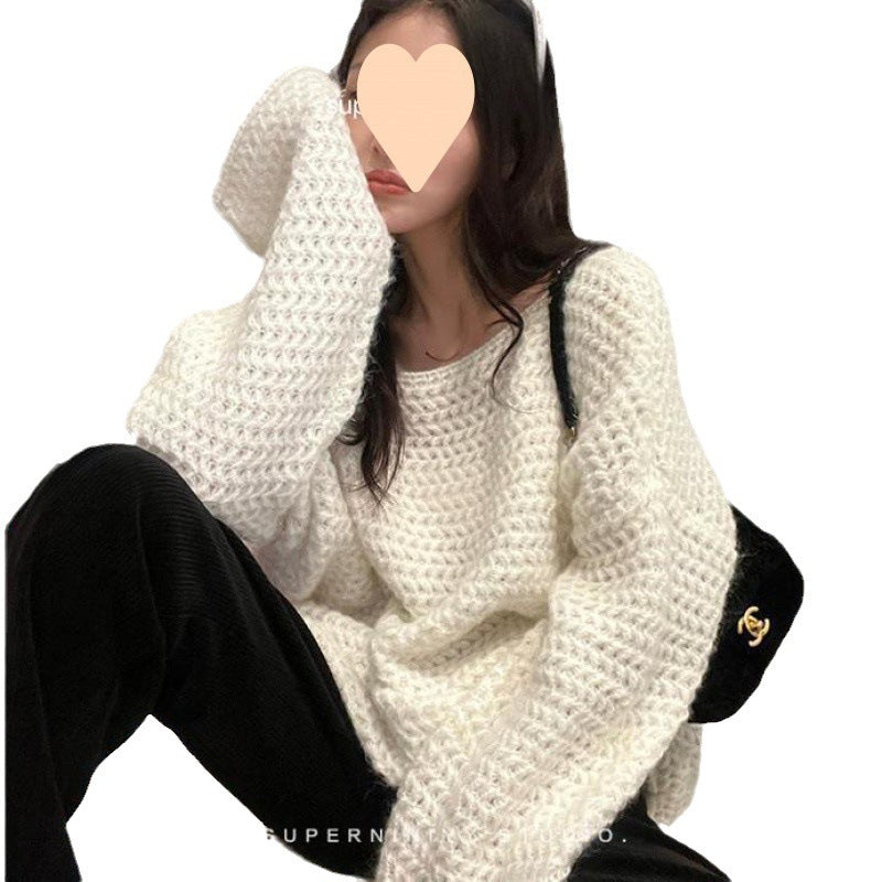 Damer Cozy Oversized Tröja gjort av chunky knit Mirla-Eva Jonsson