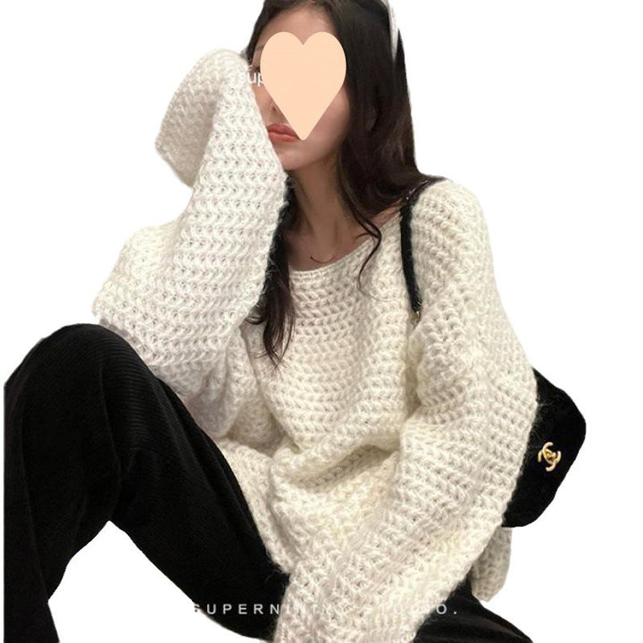 Damer Cozy Oversized Tröja gjort av chunky knit Mirla-Eva Jonsson