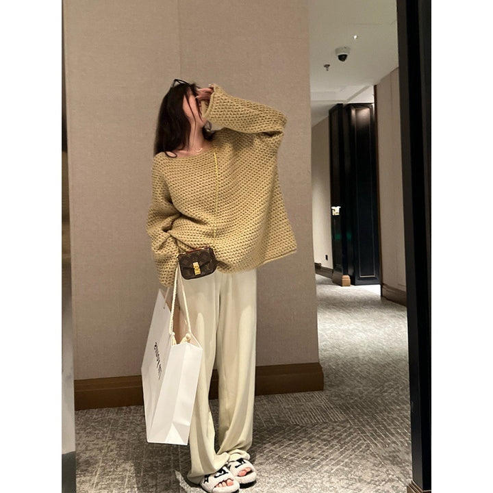 Damer Cozy Oversized Tröja gjort av chunky knit Mirla-Eva Jonsson