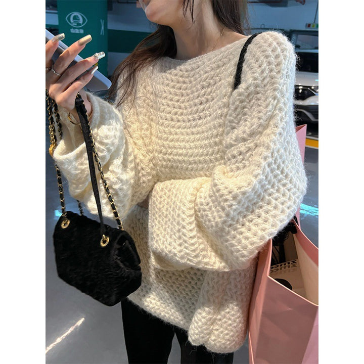 Damer Cozy Oversized Tröja gjort av chunky knit Mirla-Eva Jonsson