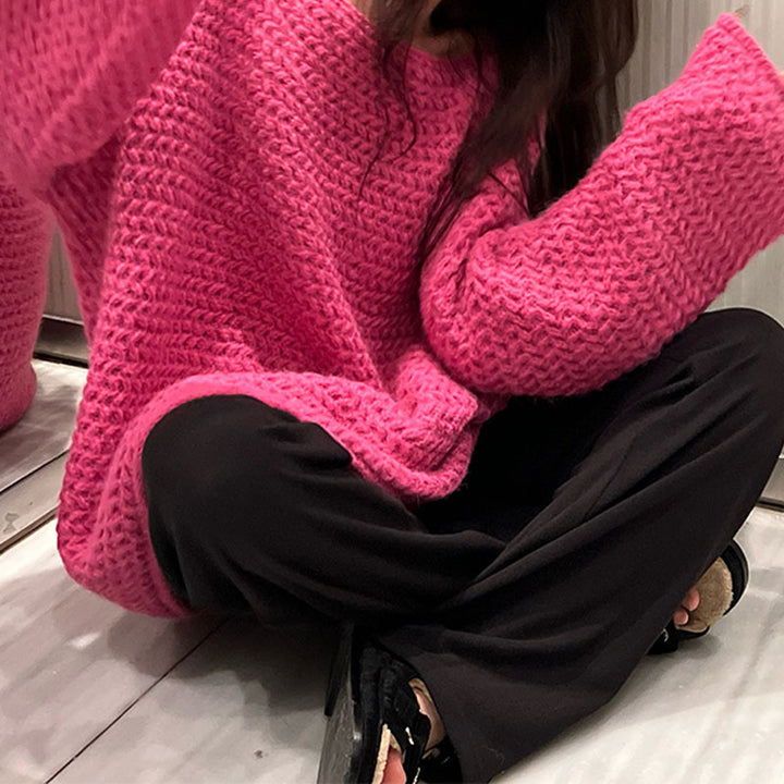 Damer Cozy Oversized Tröja gjort av chunky knit Mirla-Eva Jonsson