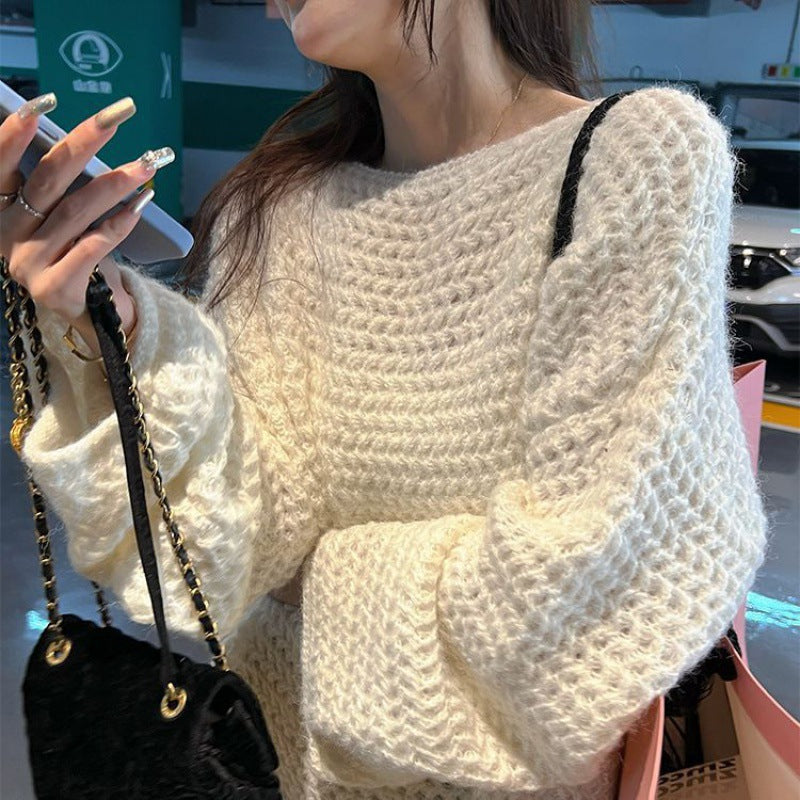 Damer Cozy Oversized Tröja gjort av chunky knit Mirla-Eva Jonsson