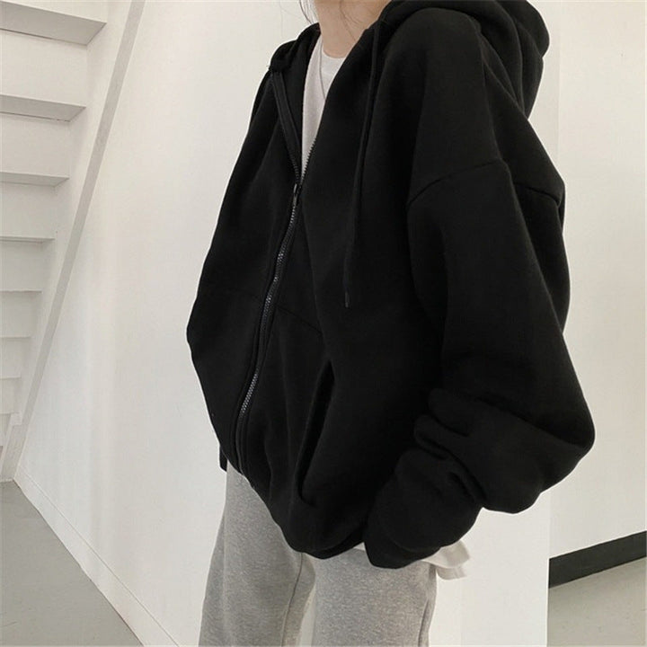 Damer Cozy Oversized Zip-Up Hoodie Mirla-Eva Jonsson