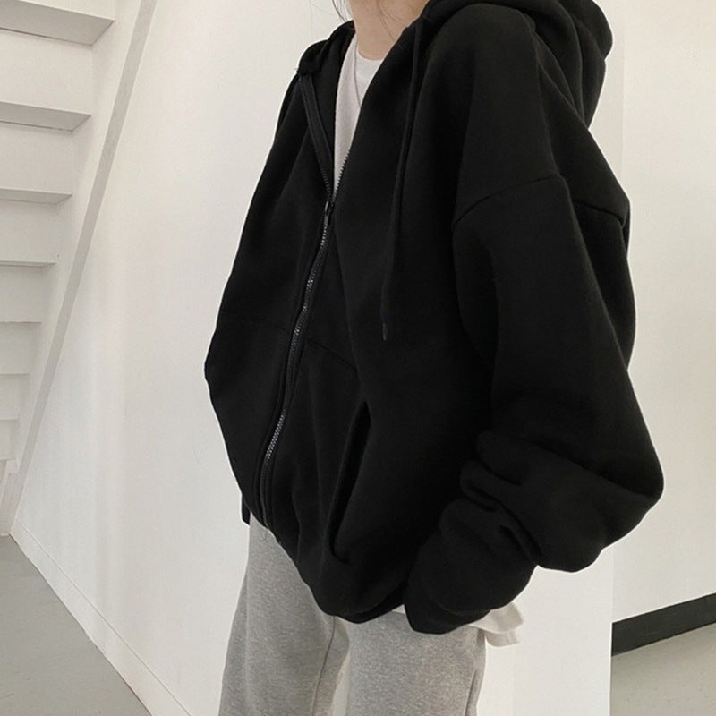 Damer Cozy Oversized Zip-Up Hoodie Mirla-Eva Jonsson