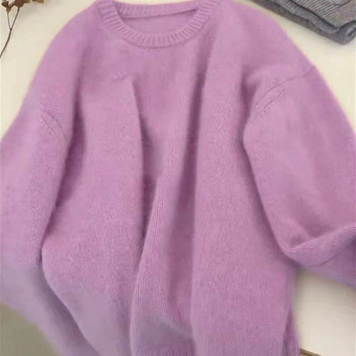 Damer Cozy Sweater gjord av finstickad blandning Mirla-Eva Jonsson