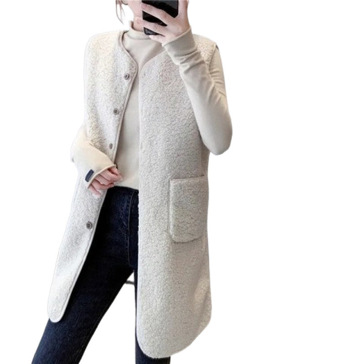 Damer Cozy Vest med tryckknappar och sidofickor Mirla-Eva Jonsson