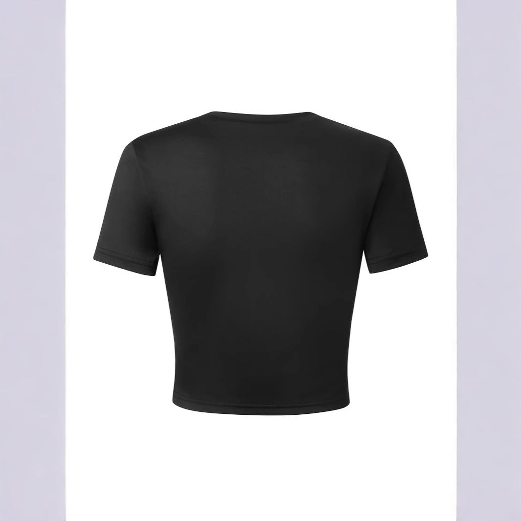 Damer Crop-Shirt med inspirerande statementtryck Mirla-Eva Jonsson