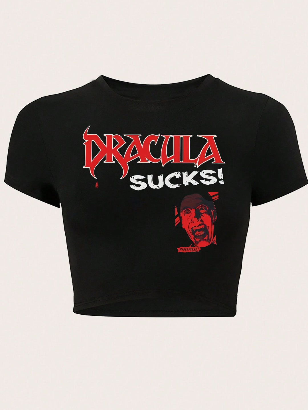 Damer Crop-T-Shirt med kreativ telefon-design Mirla-Eva Jonsson