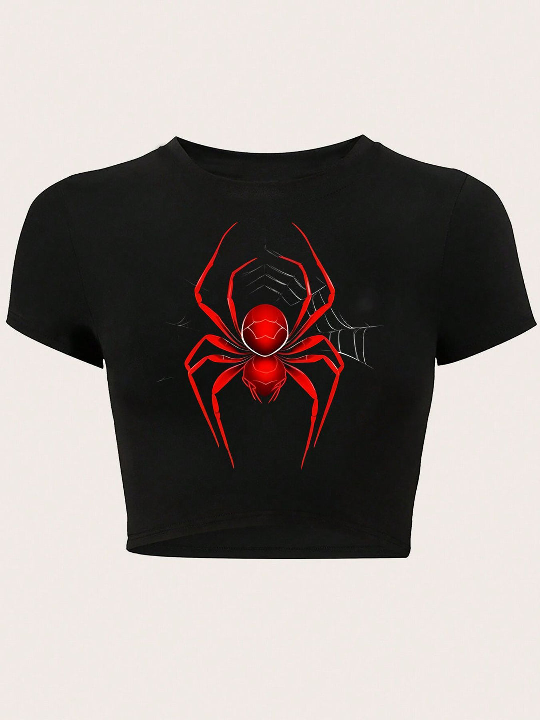 Damer Crop-T-Shirt med kreativ telefon-design Mirla-Eva Jonsson