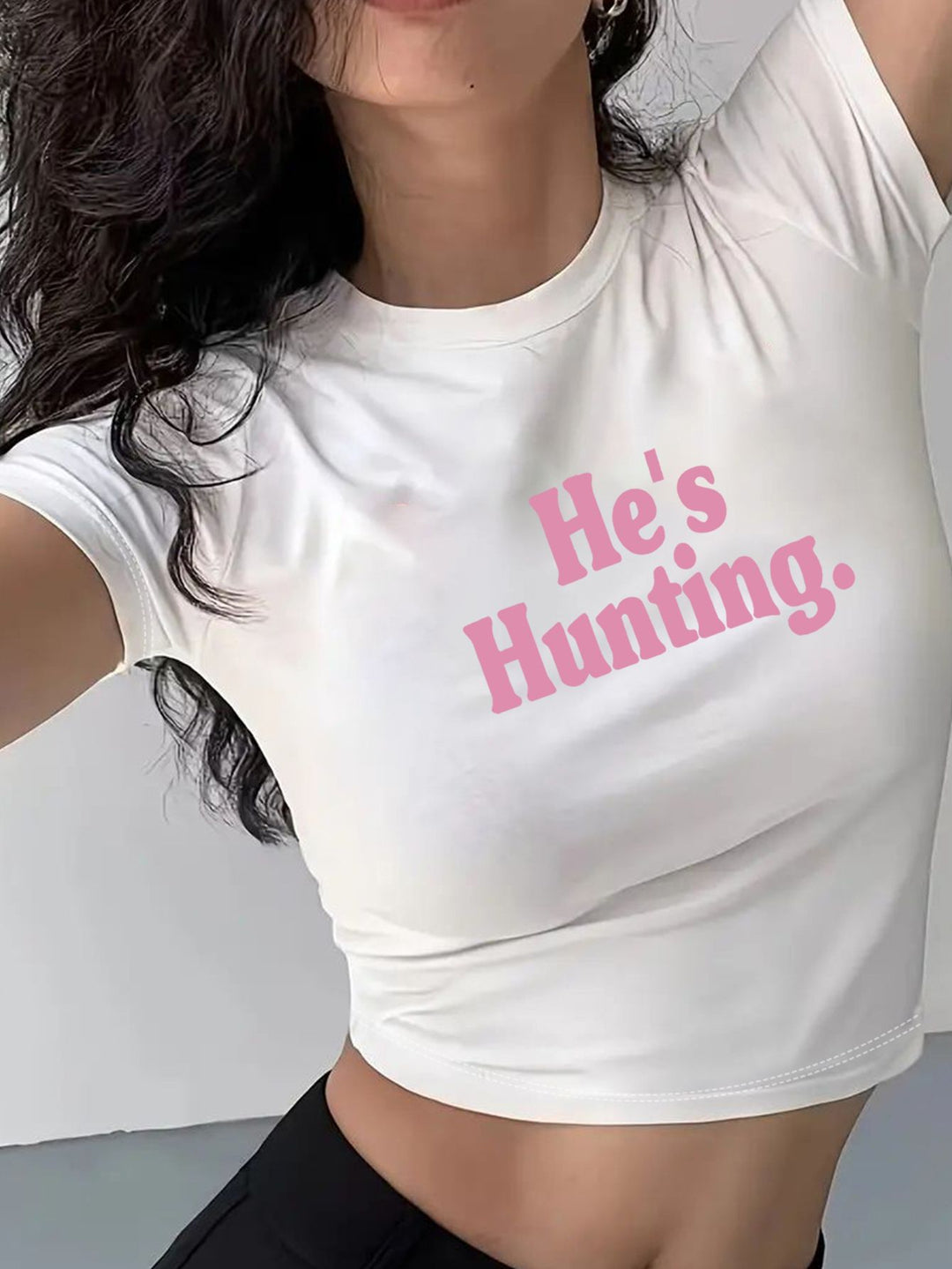 Damer Crop-T-Shirt med unik dödskalle-design Mirla-Eva Jonsson