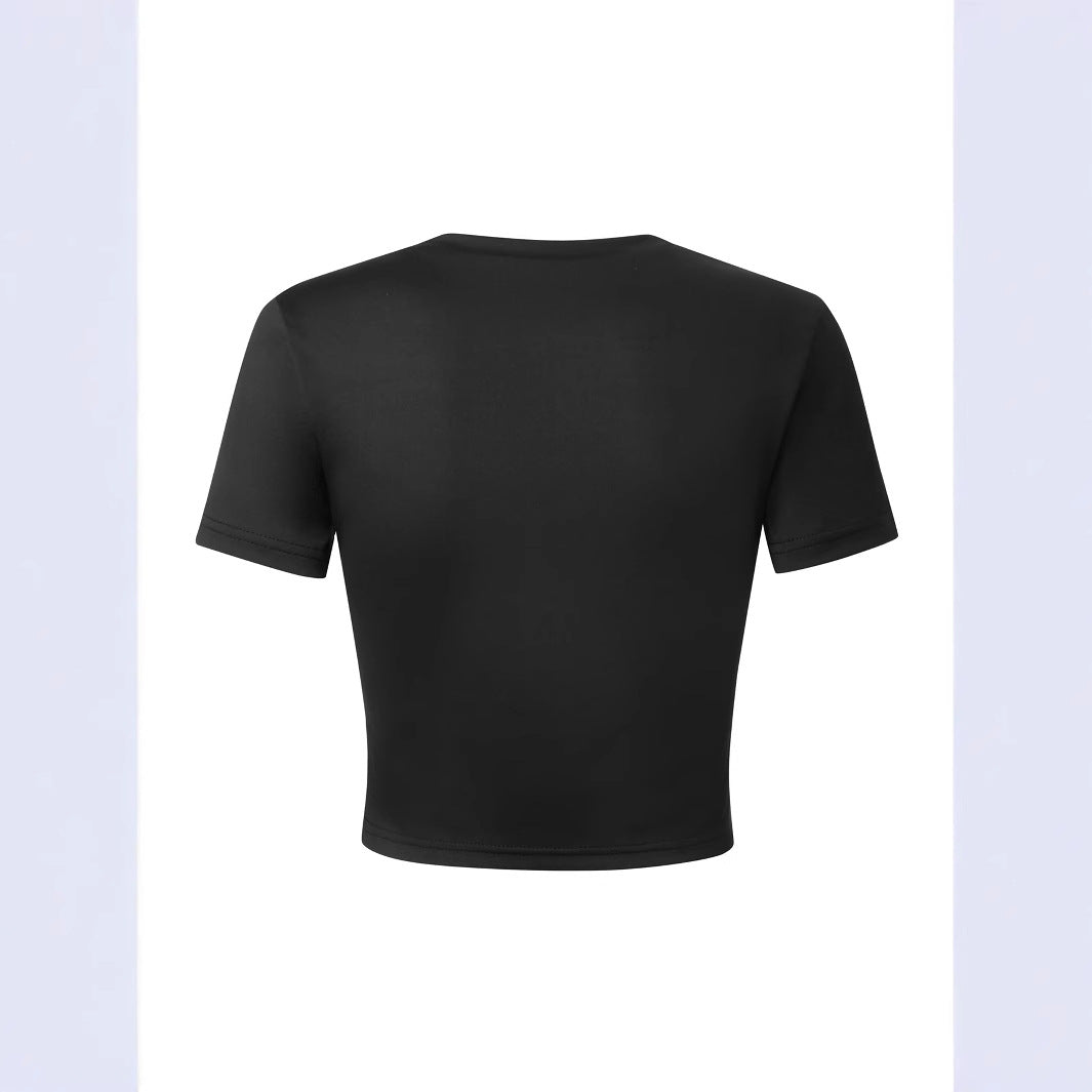 Damer Crop-T-shirt med inspirerande text Mirla-Eva Jonsson