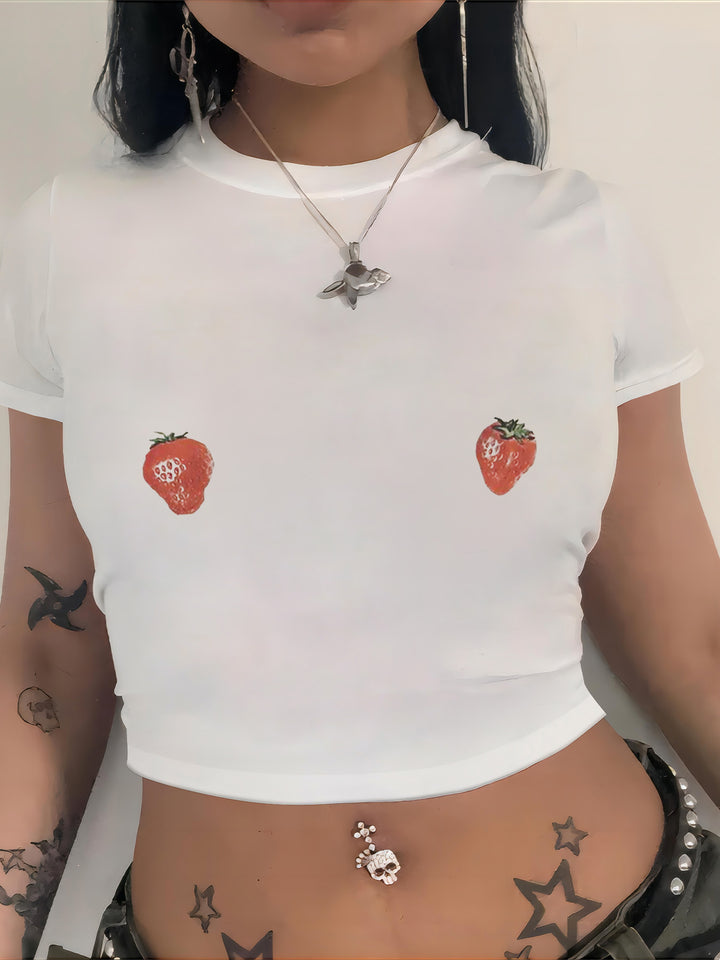 Damer Crop-T-shirt med iögonfallande statement-tryck Mirla 1777452337-Eva Jonsson