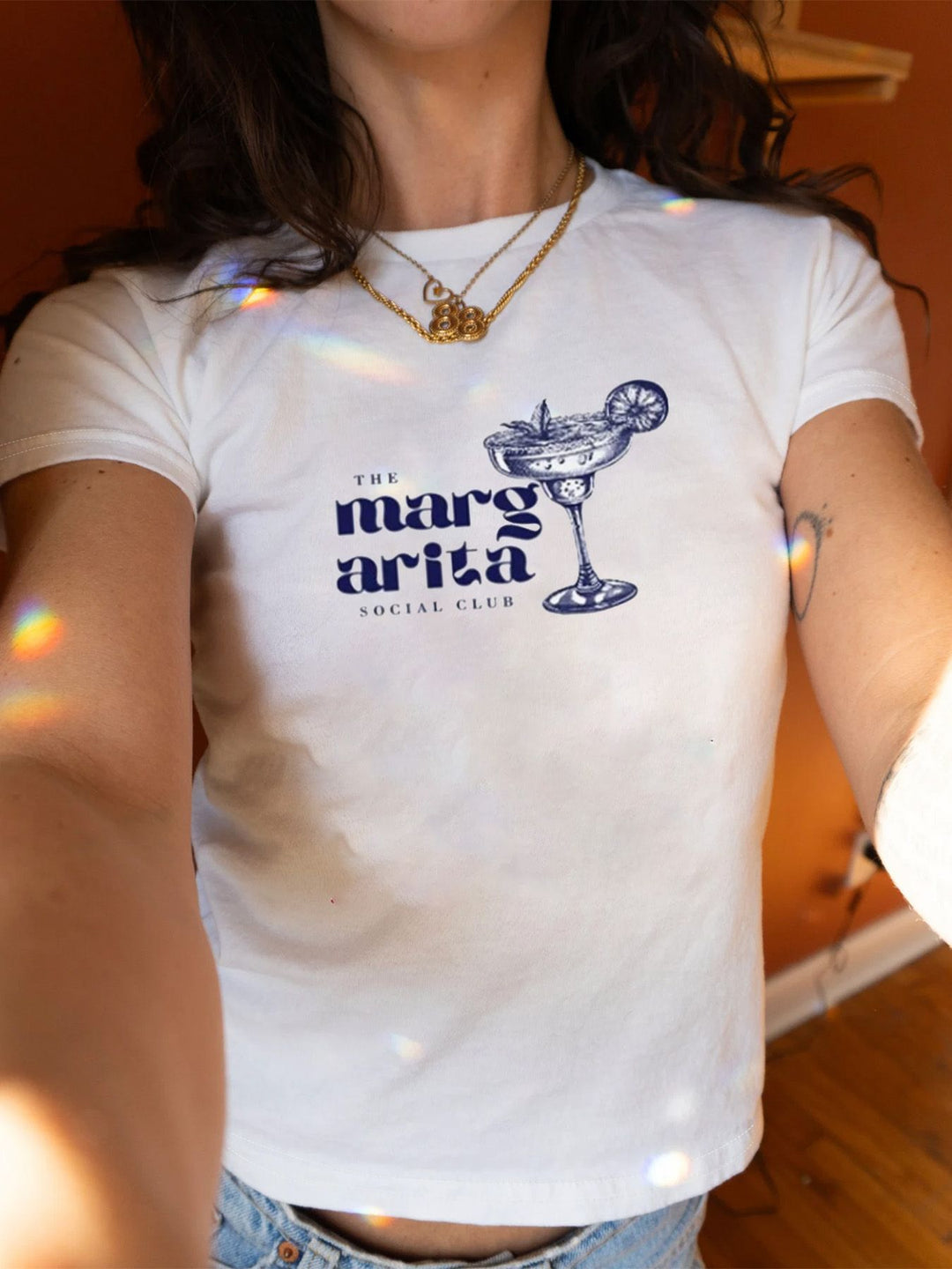 Damer Crop-T-shirt med iögonfallande statement-tryck Mirla 1777452337-Eva Jonsson