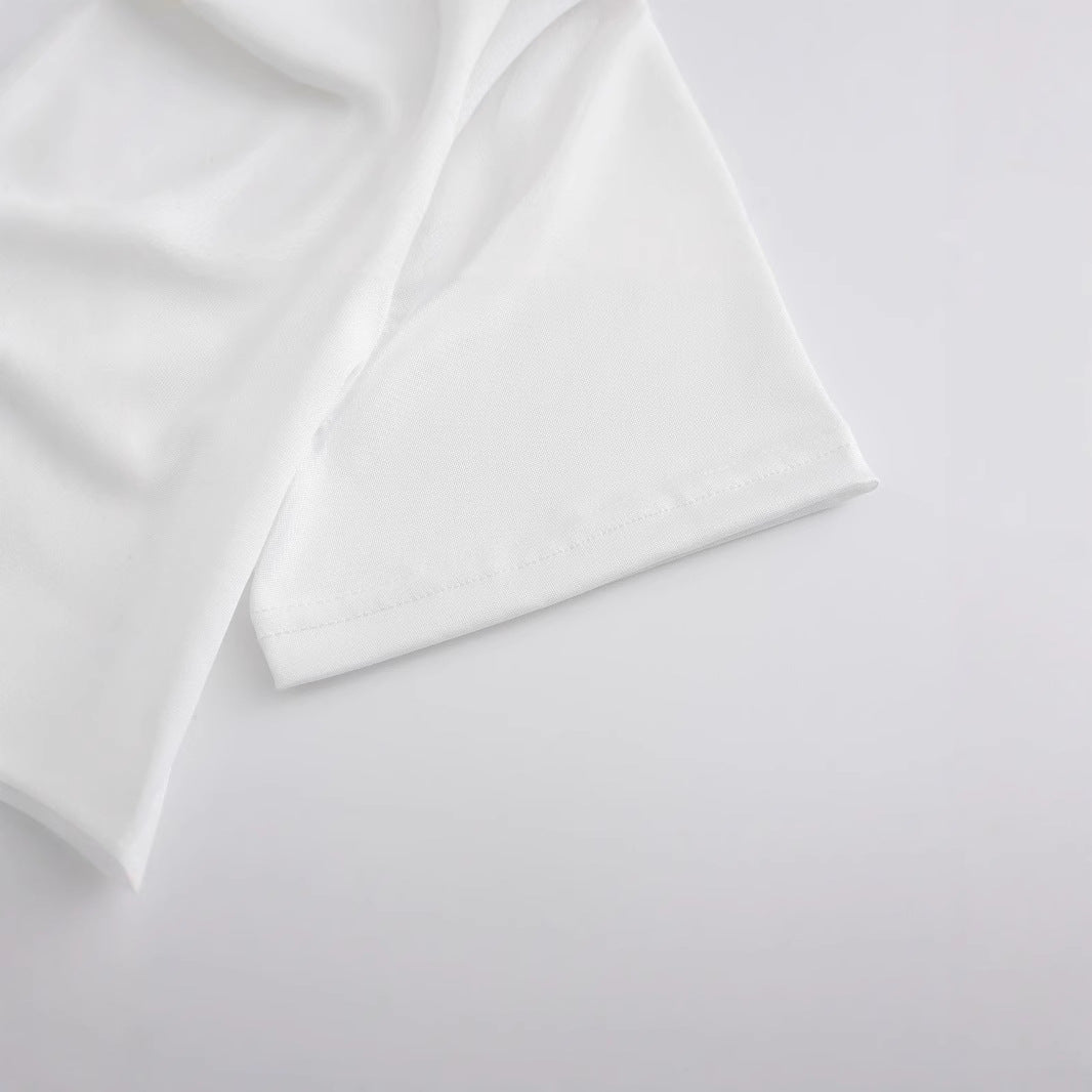 Damer Crop-T-shirt med kreativ fritidsdesign Mirla-Eva Jonsson