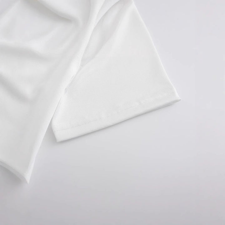 Damer Crop-T-shirt med kreativ fritidsdesign Mirla-Eva Jonsson