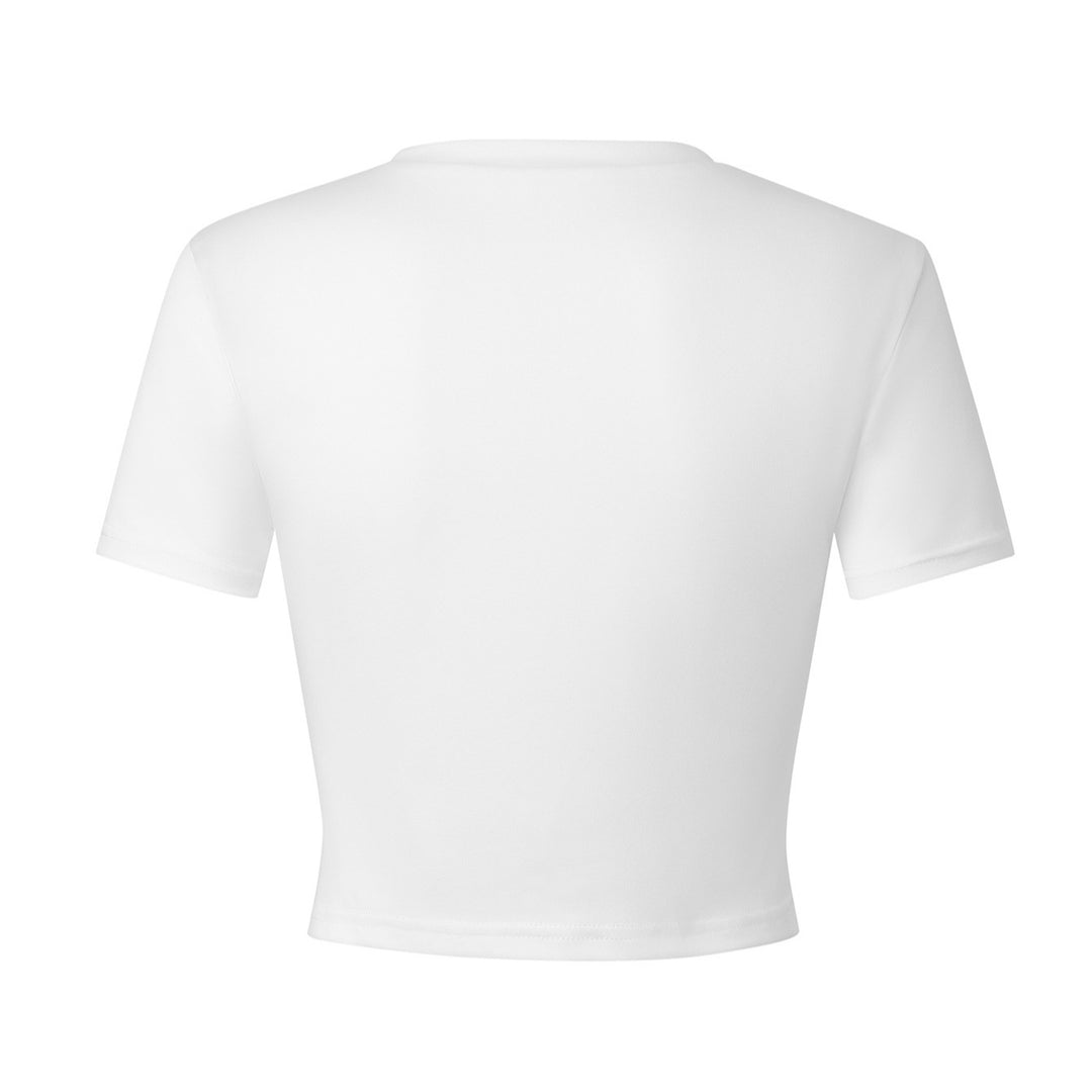 Damer Crop-T-shirt med kreativt cowboydesign Mirla-Eva Jonsson