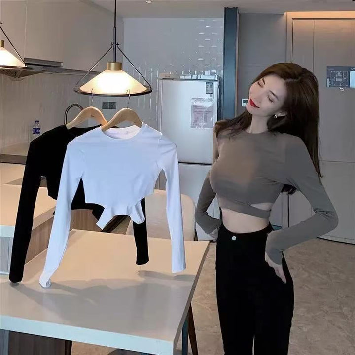 Damer Crop Top med Sidokutningar Mirla-Eva Jonsson