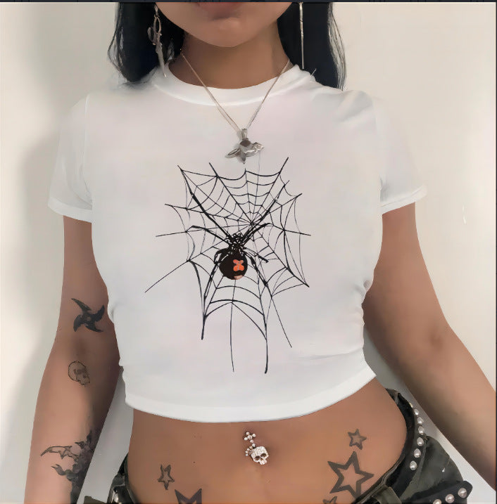 Damer Crop-Top med innovativt spindelnätsdesign Mirla-Eva Jonsson
