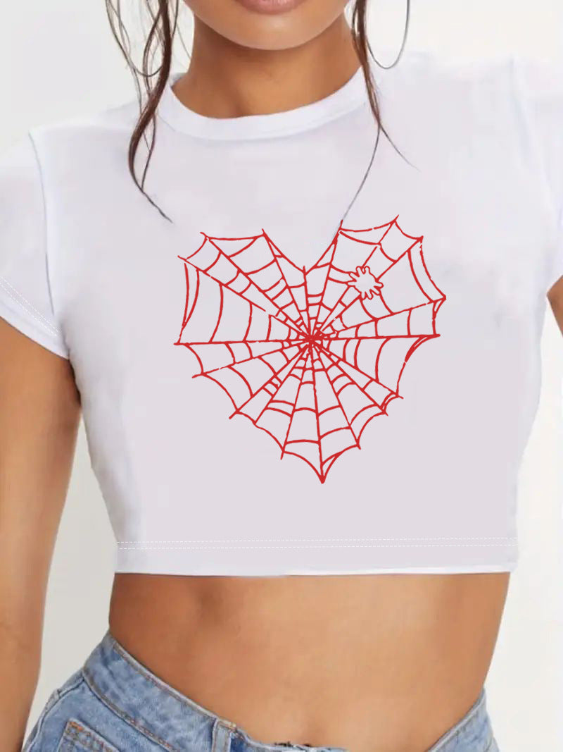 Damer Crop-Top med innovativt spindelnätsdesign Mirla-Eva Jonsson