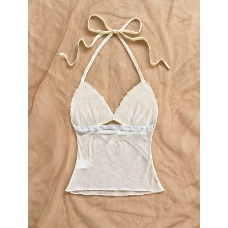 Damer Crop-Top med volangdetaljer och lätt tyg Mirla-Eva Jonsson