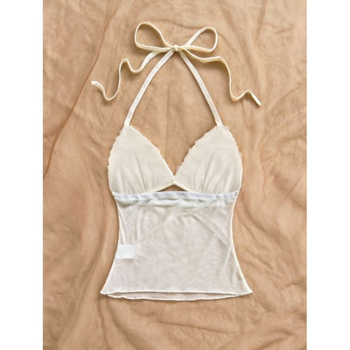 Damer Crop-Top med volangdetaljer och lätt tyg Mirla-Eva Jonsson