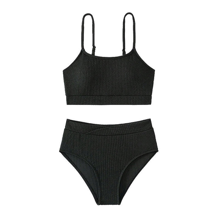 Damer Crop-Top och Högmidjad Bikini-Set Mirla-Eva Jonsson