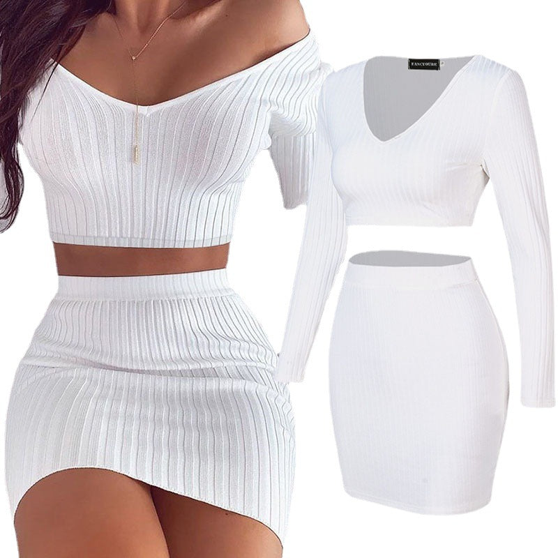 Damer Crop-Top och Mini-Kjol Set Mirla-Eva Jonsson