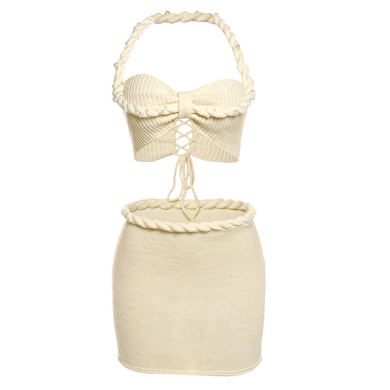 Damer Crop Top och Minikjol Set Mirla-Eva Jonsson