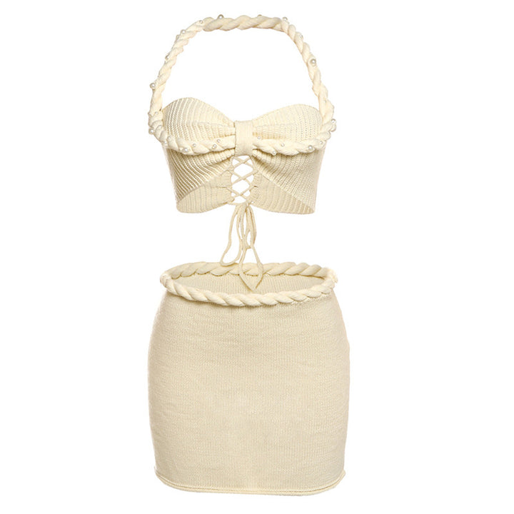 Damer Crop Top och Minikjol Set Mirla-Eva Jonsson