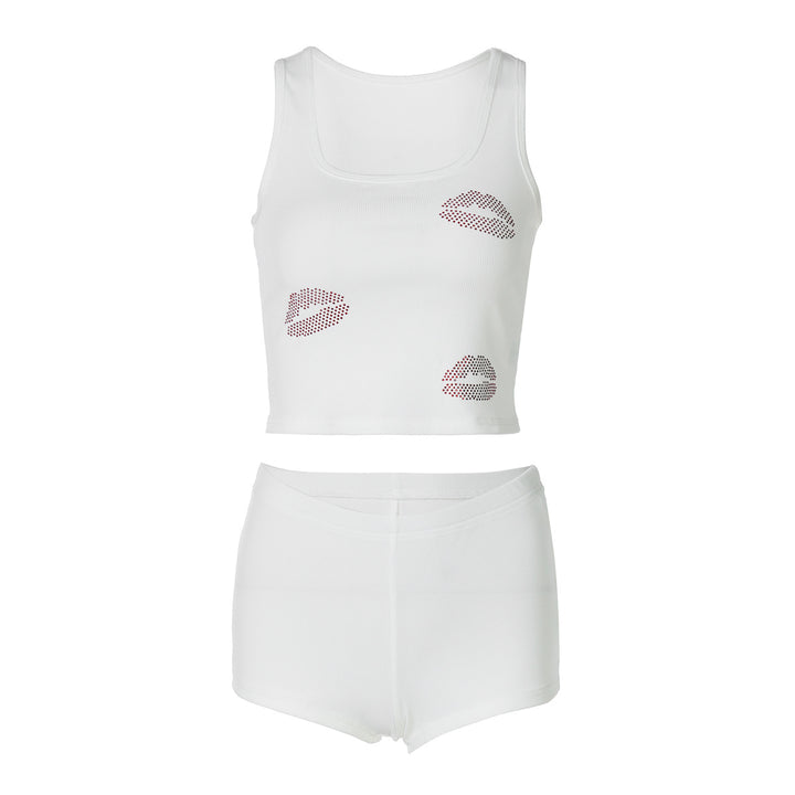 Damer Crop-Top och Shorts Set Mirla-Eva Jonsson