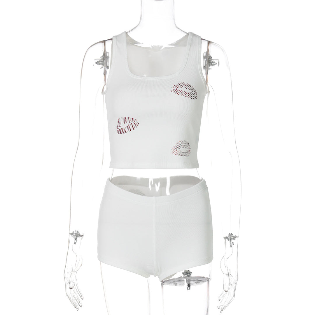 Damer Crop-Top och Shorts Set Mirla-Eva Jonsson