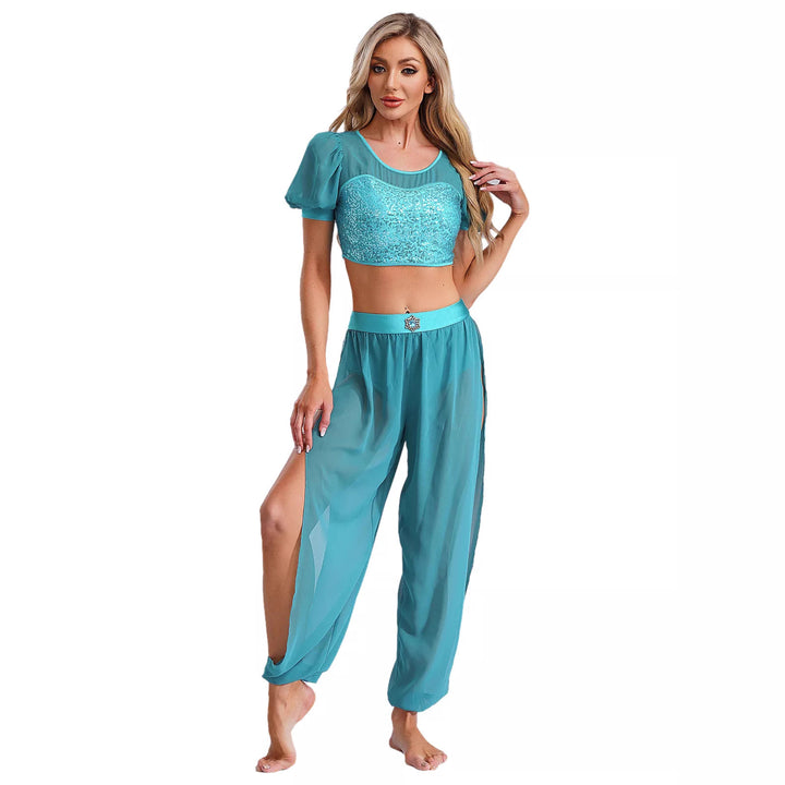 Damer Crop-Top och transparent byxset Mirla-Eva Jonsson