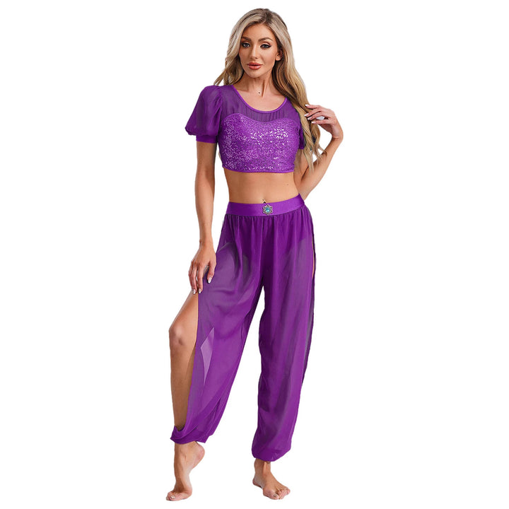 Damer Crop-Top och transparent byxset Mirla-Eva Jonsson