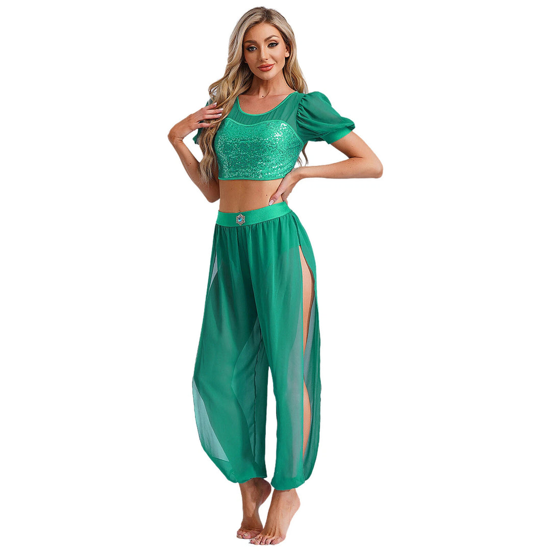 Damer Crop-Top och transparent byxset Mirla-Eva Jonsson