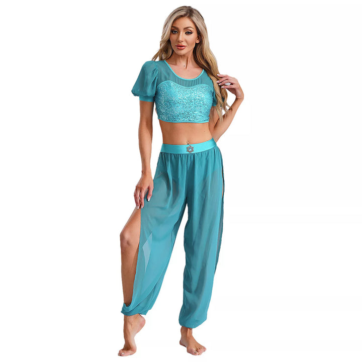 Damer Crop-Top och transparent byxset Mirla-Eva Jonsson