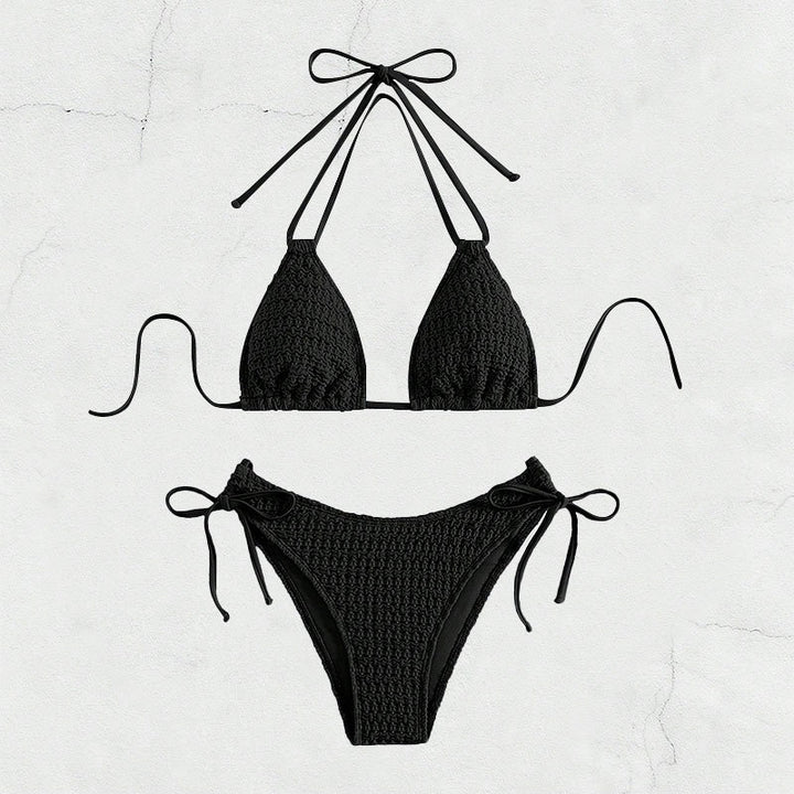Damer Cropped Bikini med raffinerade snörningar Mirla-Eva Jonsson